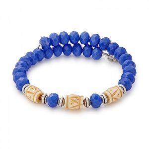 ALEX AND ANI Navy Deep Sea bracelet